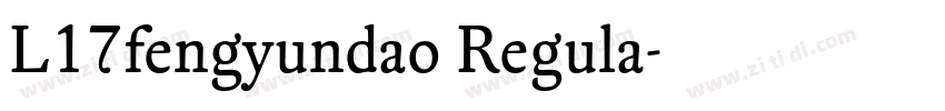 L17fengyundao Regula字体转换 L17fengyundao Regula字体转换